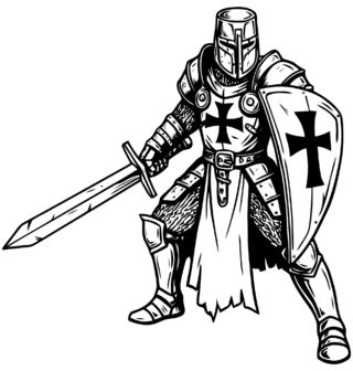 Obrázek 2 produktu Dámské tričko Templář v Boji