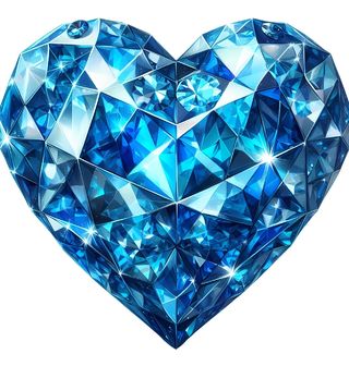 Obrázek 2 produktu Dětské tričko Modré Diamantové Srdce