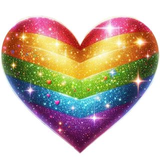 Obrázek 2 produktu Dámské tričko Duhové Třpytivé Srdce