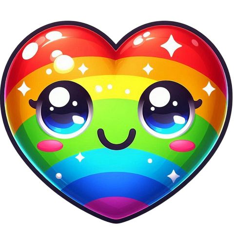 Obrázek produktu Pánské tričko Duhové Srdíčko