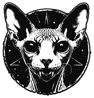 Obrázek 2 produktu Pánské tričko Metalová Kočka Sphynx