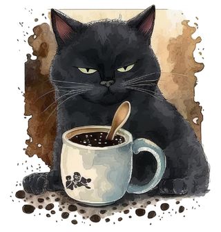 Obrázek 2 produktu Dámské tričko Mrzutý Kocour po Ránu