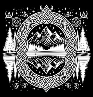 Obrázek 2 produktu Pánská mikina Severské Hory v Keltském Uzlu