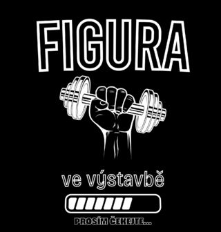 Obrázek 2 produktu Pánské tričko Figura ve výstavbě - Prosím čekejte