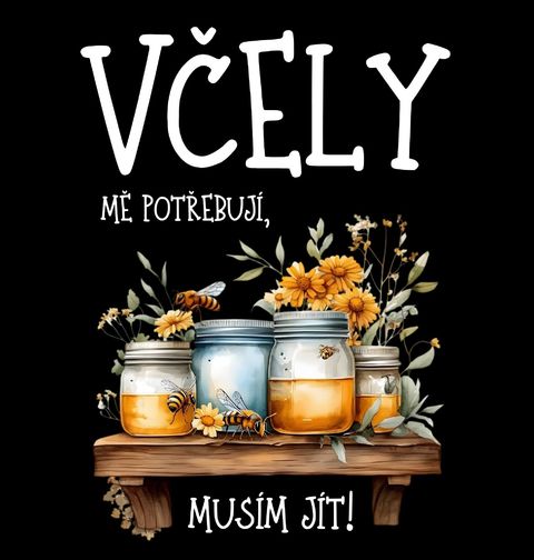 Obrázek produktu Pánská mikina Včely mě potřebují, musím jít!