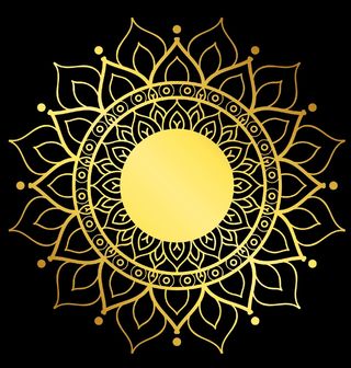 Obrázek 2 produktu Dámské tričko Zlatá Mandala Slunce