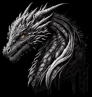 Obrázek 2 produktu Pánské tričko Prokletý Černý Drak