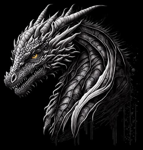 Obrázek produktu Dámské tričko Prokletý Černý Drak