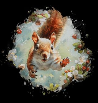 Obrázek 2 produktu Dětské tričko Hravá Veverka v Lese