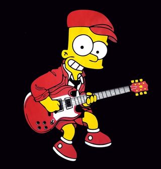 Obrázek 2 produktu Pánské tričko Bart Young Electric Guitar Bart Simpson s Kytarou  (Velikost: L)