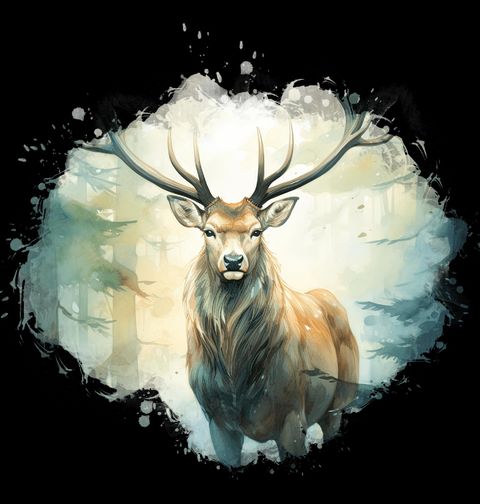 Obrázek produktu Pánská mikina Jelen evropský v Lese