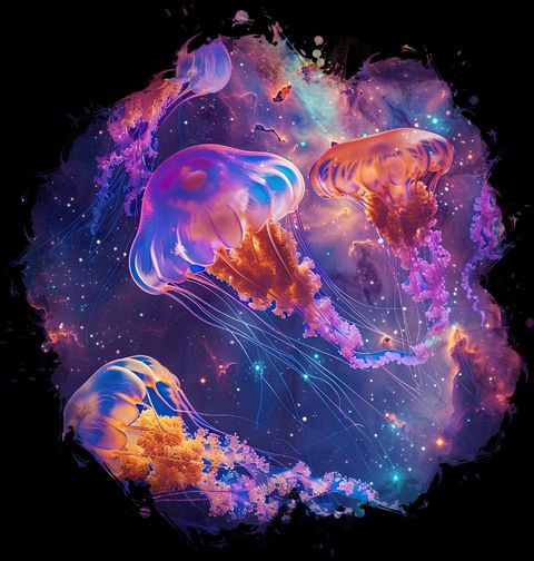 Obrázek produktu Dětské tričko Medúza v Galaktickém Moři