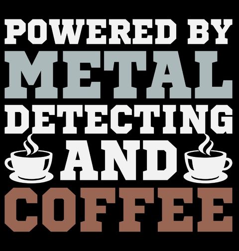 Obrázek produktu Pánské tričko Poháněno Detekcí Kovů a Kávou
