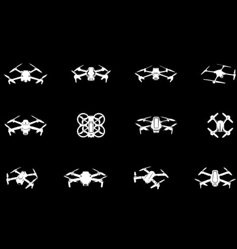 Obrázek produktu Dámské tričko Typy Dronů