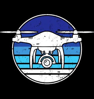 Obrázek 2 produktu Pánské tričko Vintage Dron v Oblacích