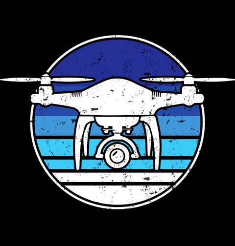 Obrázek produktu Pánské tričko Vintage Dron v Oblacích