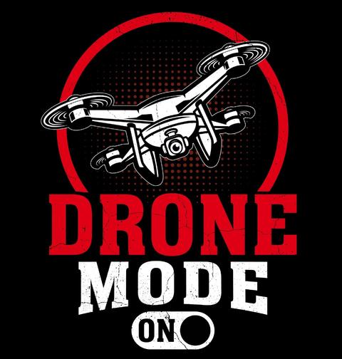 Obrázek produktu Pánské tričko Režim Dronu Zapnutý Drone Mode ON