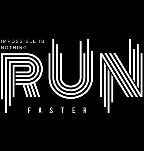 Obrázek produktu Dámské tričko Nic není nemožné RUN Faster Impossible Is Nothing