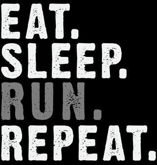 Obrázek 2 produktu Pánská mikina Jez Spi Běhej Opakuj Eat Sleep Run Repeat