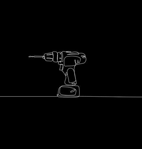 Obrázek produktu Pánská mikina Vrtačka jedním tahem One Line Art