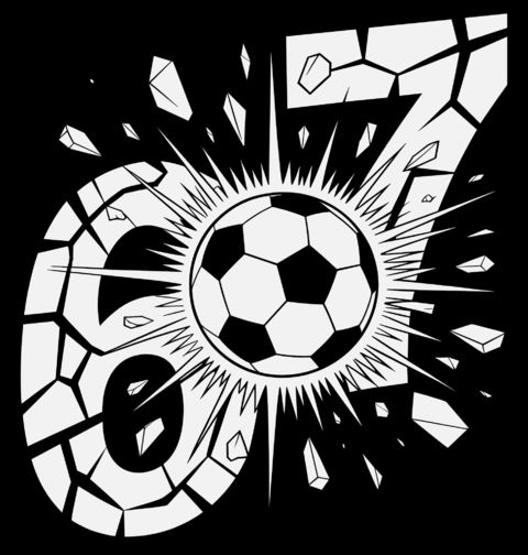 Obrázek produktu Dámské tričko Fotbalové Skóre 6–7 Six Seven 67