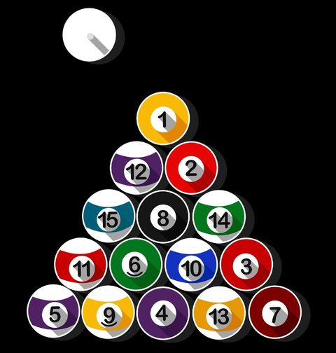Obrázek produktu Dámské tričko Kulečníková Pyramida 8-Ball Osmička