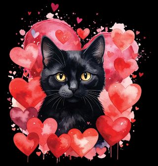 Obrázek 2 produktu Dětské tričko Bombajská Kočka mezi Srdci