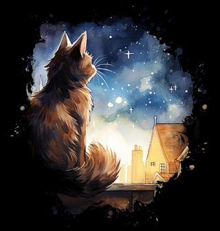 Obrázek 2 produktu Dětské tričko Toulavá Kočka při Svitu Hvězd