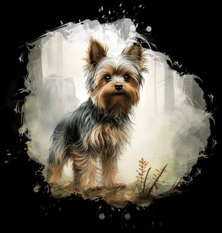 Obrázek 2 produktu Pánské tričko Dobrodružství s Jorkšírským teriérem