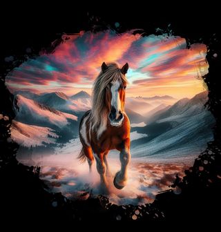 Obrázek 2 produktu Pánské tričko Svobodný Kůň v Horách