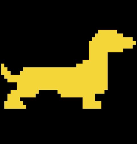 Obrázek produktu Dětské tričko Pixelový Jezevčík 80s