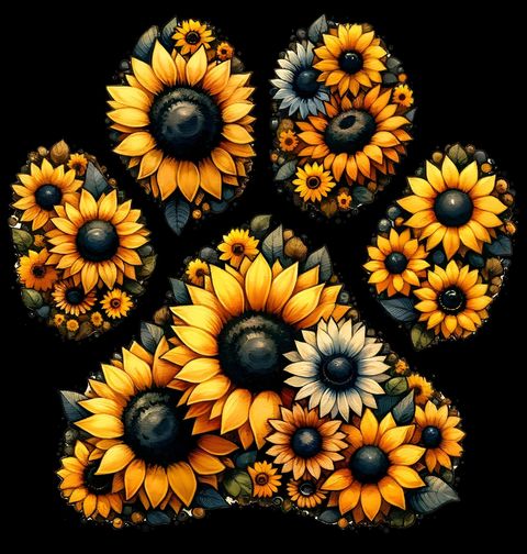 Obrázek produktu Pánské tričko Psí Tlapka ze Slunečnic