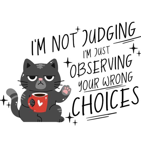 Obrázek produktu Dětské tričko Kočka Neodsuzuju, jen pozoruju tvoje špatná rozhodnutí