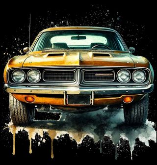 Obrázek 2 produktu Pánská mikina Americký Muscle Car Plymouth Barracuda