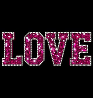 Obrázek 1 produktu Dámské tričko Třpytivá Láska LOVE