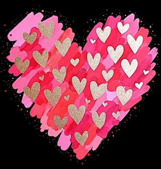 Obrázek 1 produktu Pánské tričko Zlaté Srdce Lásky