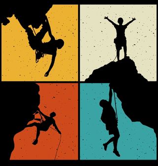 Obrázek 2 produktu Pánské tričko Retro Horolezectví Cesta na Vrchol