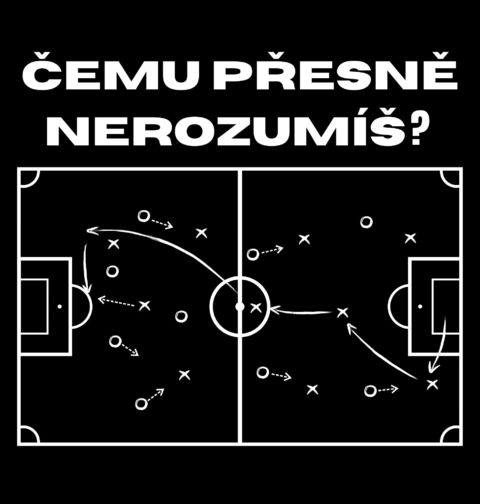 Obrázek produktu Pánské tričko Fotbalová Taktika Čemu přesně nerozumíš?