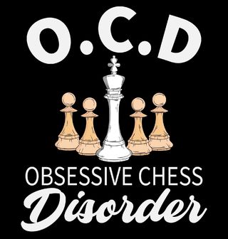 Obrázek 2 produktu Pánské tričko Obsedantní šachová porucha O.C.D.