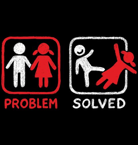 Obrázek produktu Dětské tričko Problémy ve vztahu? Problem solved - Rozchod