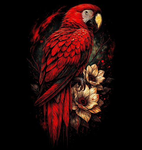 Obrázek produktu Dámské tričko Elegantní Ara červený