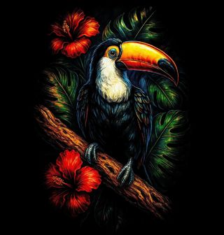 Obrázek 1 produktu Pánská mikina Exotický Tukan obrovský