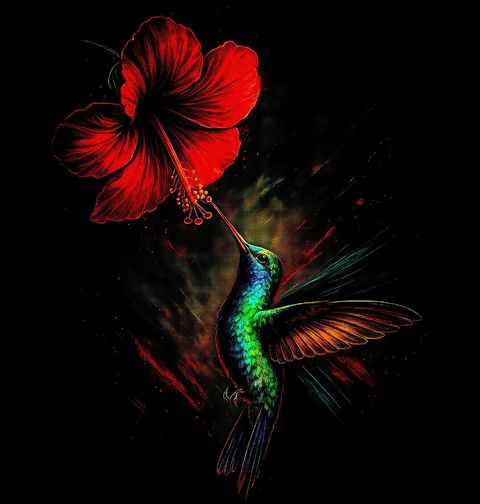 Obrázek produktu Dámské tričko Kolibřík modroocasý