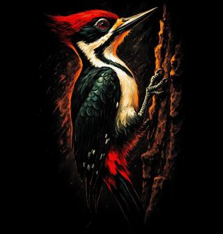 Obrázek 1 produktu Dámské tričko Strakapoud velký