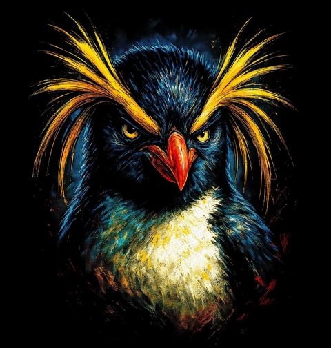 Obrázek produktu Pánské tričko Tučňák chocholatý