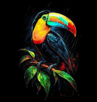 Obrázek 1 produktu Dětské tričko Tukan obrovský v Dešti