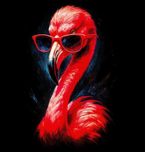 Obrázek produktu Pánská mikina Plameňák růžový