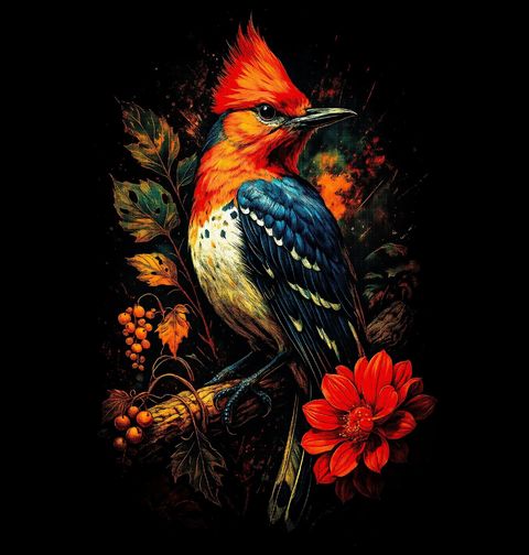 Obrázek produktu Pánské tričko Datel červenohlavý