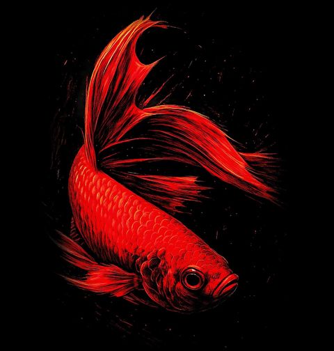 Obrázek produktu Dámské tričko Červená Bojovnice pestrá