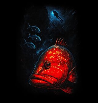 Obrázek 1 produktu Pánské tričko Kanic obrovský a Potápěč